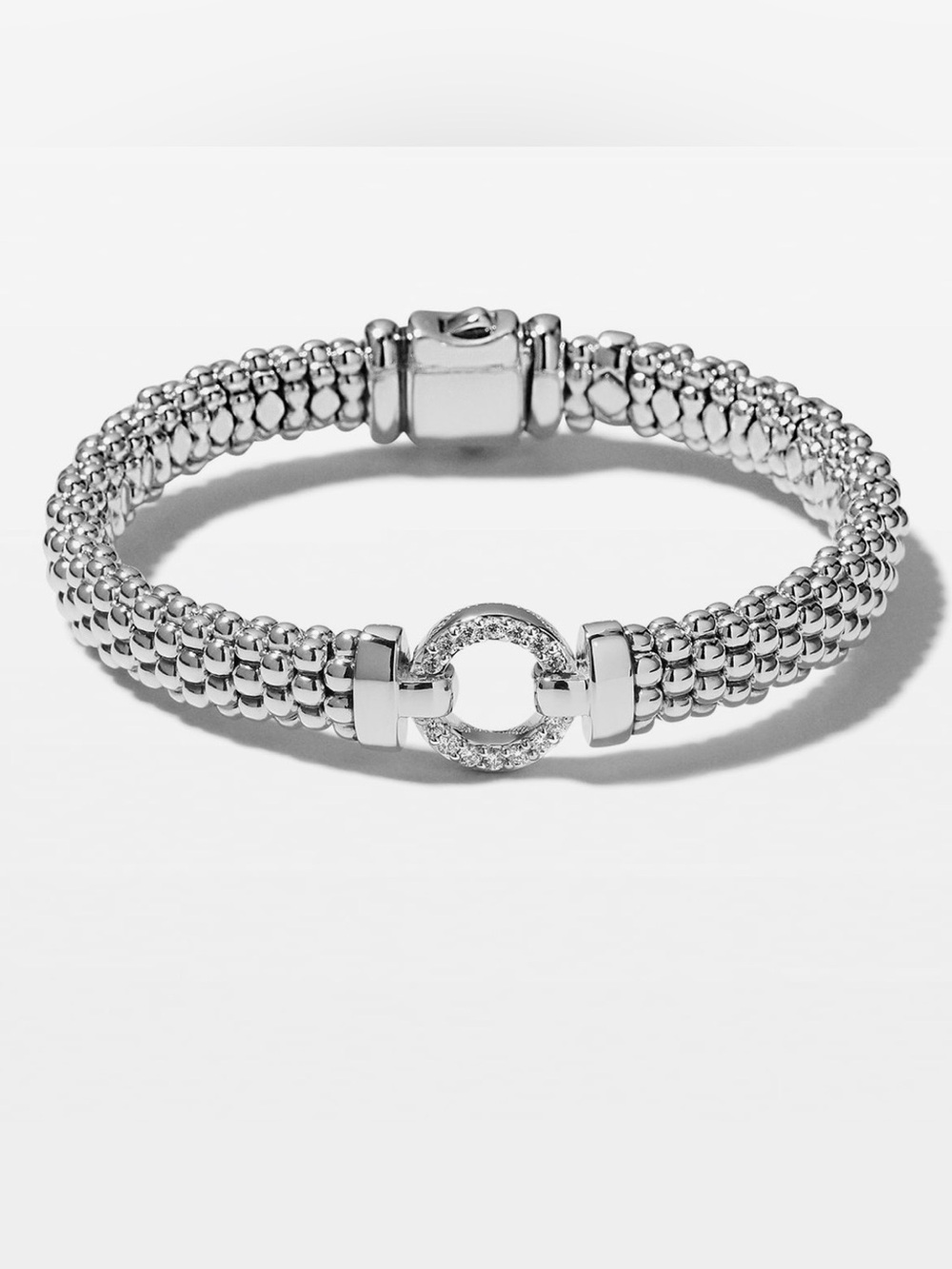 LAGOS Enso Diamond Caviar Rope Bracelet